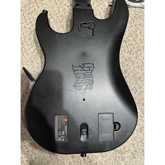 Xbox 360 Guitar Hero World Tour Sunburst Wireless w/ 2 Games Aerosmith GH3 - Picture 8 of 11